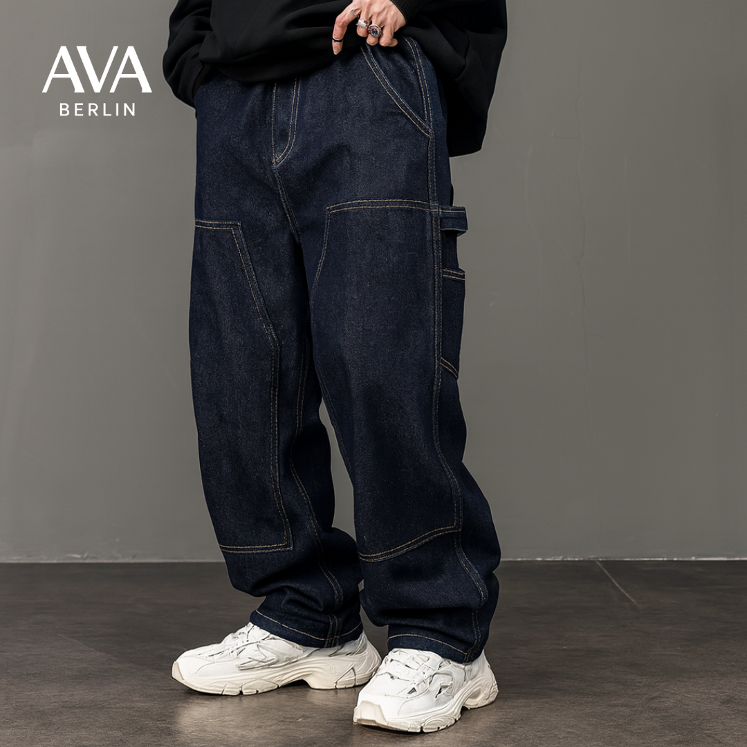 Japanese Streetwear Denim Pants
